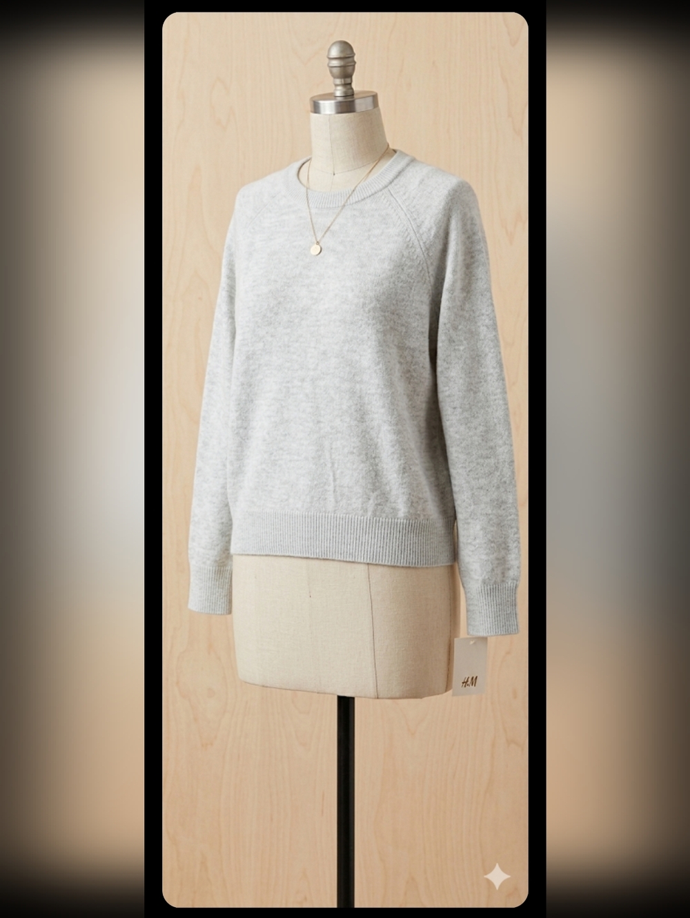 H&M Women's Soft Mint Green Crewneck Sweater